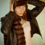 Faux Fur Bomber & Matching Scarf
